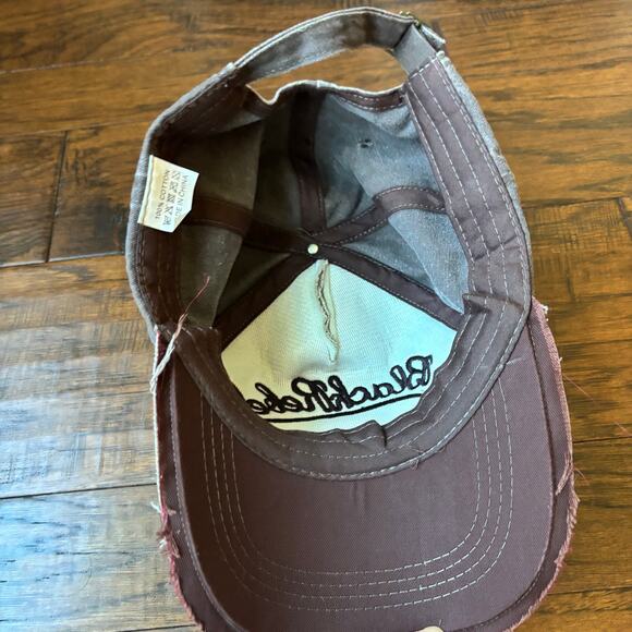 Black Rebel Embroidered Distressed Baseball Unisex Cap - Picture 3 of 7